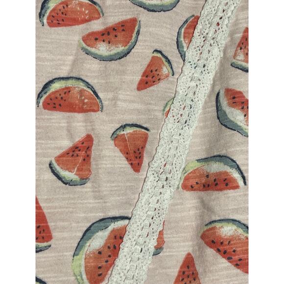 Juniper + Lime Medium Tank Watermelon Crochet Trim Coquette Cottegecore Summer - Picture 5 of 7